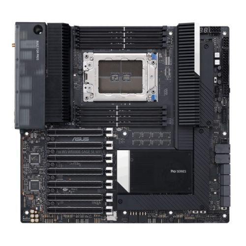 ASUS PRO WS WRX80E-SAGE SE WIFI II Workstation Motherboard - AMD WRX80 ASUS PRO WS WRX80E-SAGE SE WIFI II Workstation Motherboard - AMD WRX80